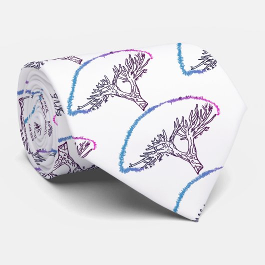 Boom, Socotra Dragon Tree Drawing Stropdas (Opgerold)