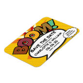 BOOM sparen de Datum van het Boek Comic Modern Magneet (Linkerzijde)