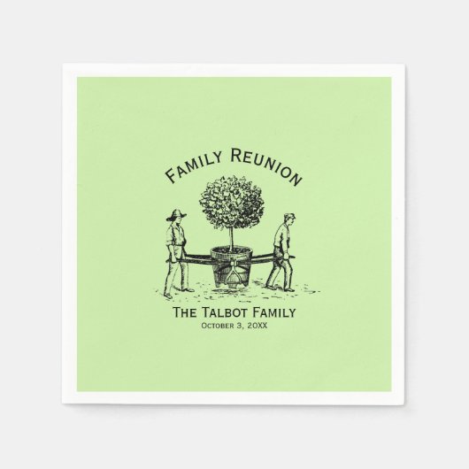 Boom, speciaal aangepast papier voor gezinsherenig servet (Voorkant)