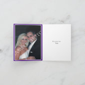 Boom & sprankelende lichten paarse bruiloft Dank u Bedankkaart (Binnen)