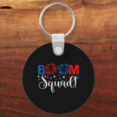 Boom Squad 4 juli T-shirt Vuurwerk Sleutelhanger (Voorkant)