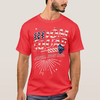 Boom Squad Als ik ren ren jij Onafhankelijkheidsda T-shirt