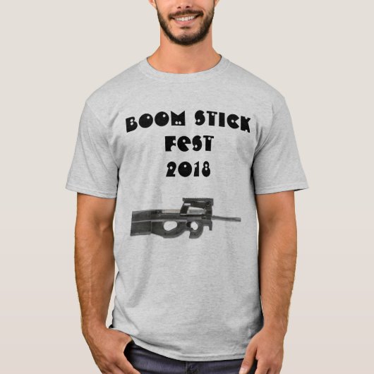 Boom Stick Fest 2018 met gebeden T-shirt (Voorkant)