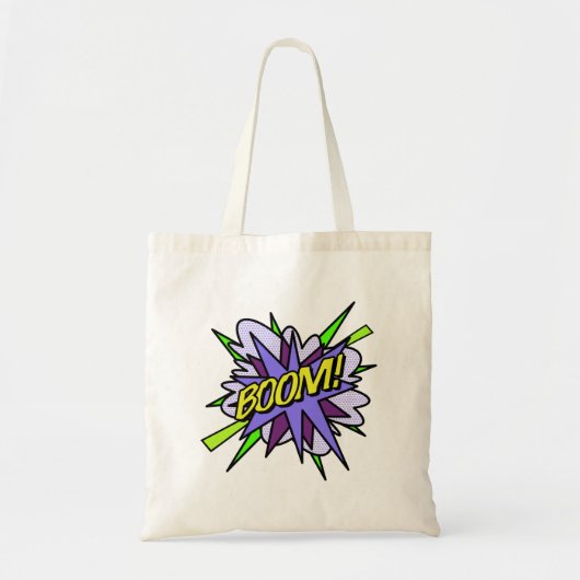BOOM Stripboek Cool Fun Modern Tote Bag (Voorkant)