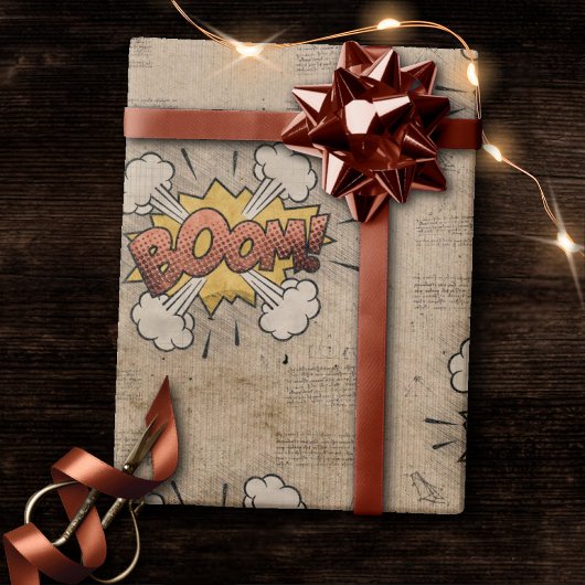 BOOM! stripboek Steampunk Pop Cadeaupapier