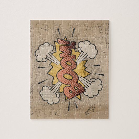 BOOM!  stripboek Steampunk Pop Legpuzzel (Verticaal)