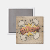 BOOM!  stripboek Steampunk Pop Magneet (Voorkant / Achterkant)