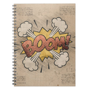 BOOM!  stripboek Steampunk Pop Notitieboek