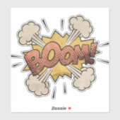 BOOM!  stripboek Steampunk Pop Sticker (Vel)