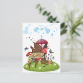 Boom Stump and Fairy Briefkaart (Staand voorkant)