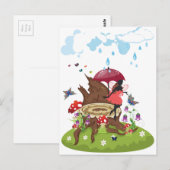 Boom Stump and Fairy Briefkaart (Voorkant / Achterkant)