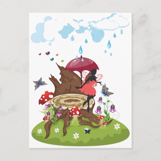 Boom Stump and Fairy Briefkaart (Voorkant)