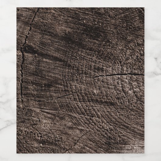 Boom Stump Wijn Etiket (Enkel label)