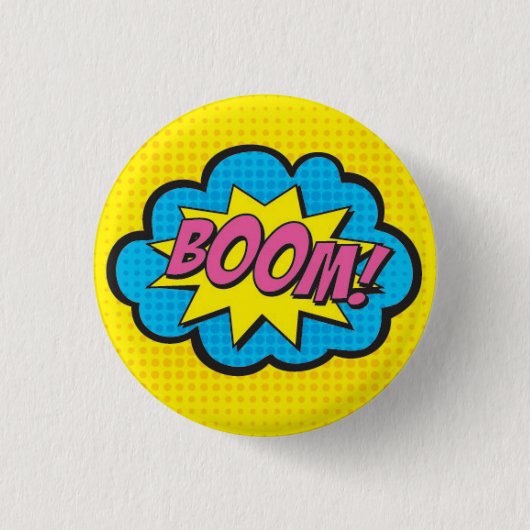 BOOM! Super Girl Pin GV2 Ronde Button 3,2 Cm (Voorkant)