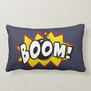 Boom superheld Comic Action Words Kussen