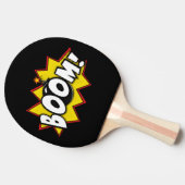 Boom Superheld Comic Action Words Ping Pong Paddle Tafeltennisbatje (Zijkant)