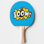 Boom superheld Comic Action Words Tafeltennisbatje (Voorkant)