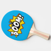 Boom superheld Comic Action Words Tafeltennisbatje (Zijkant)