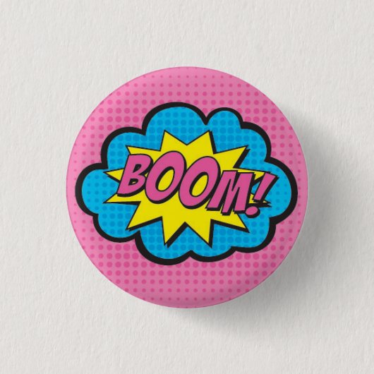 BOOM! Superheld Pin GV2 Ronde Button 3,2 Cm (Voorkant)