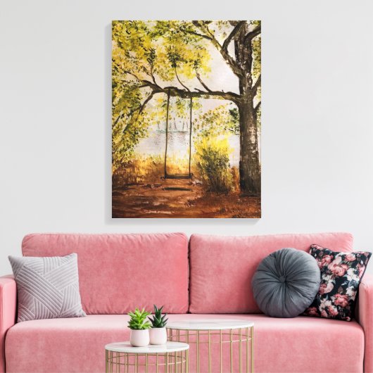 Boom Swing Canvas Afdruk (Insitu (Woonkamer))