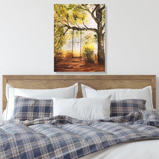 Boom Swing Canvas Afdruk (Insitu (Slaapkamer))
