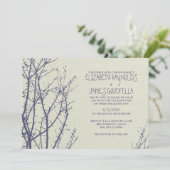 Boom taks Wedding-uitnodigingen Kaart (Staand voorkant)