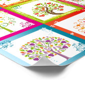 Boom tegels 4x4 poster (Hoek)