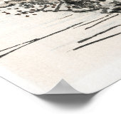 Boom tegen de achtergrond van water door Kōno Bair Poster (Hoek)