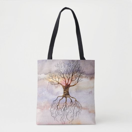 Boom tegen de hemel tote bag (Voorkant)