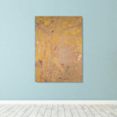Boom tegen gele achtergrond, 1901 canvas afdruk (Insitu (Houten vloer))