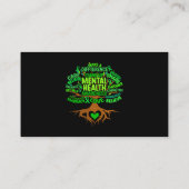 Boom Tekening Woord Kunst Geestelijke Gezondheid B Visitekaartje (Achterkant)