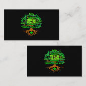 Boom Tekening Woord Kunst Geestelijke Gezondheid B Visitekaartje (Voorkant / Achterkant)