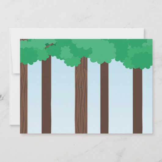 Boom Top Verjaardag Avontuur Park Outdoor Foto Kaart (Achterkant)