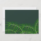 Boom trimmen Kerstmis vakantie feest uitnodiging (Achterkant)