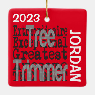 Boom Trimmer Extraordinaire CUSTOM Keramisch Ornament