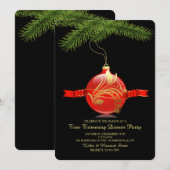 Boom Trimming Party-uitnodiging Kaart (Voorkant / Achterkant)