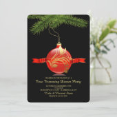 Boom Trimming Party-uitnodiging Kaart (Staand voorkant)