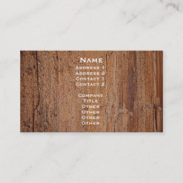 Boom Trunk Afbeelding Card Visitekaartje