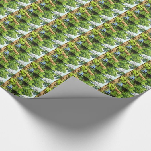 Boom Trunk Natuur Cadeaupapier (Hoek)