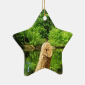 Boom Trunk Natuur Keramisch Ornament (Rechts)