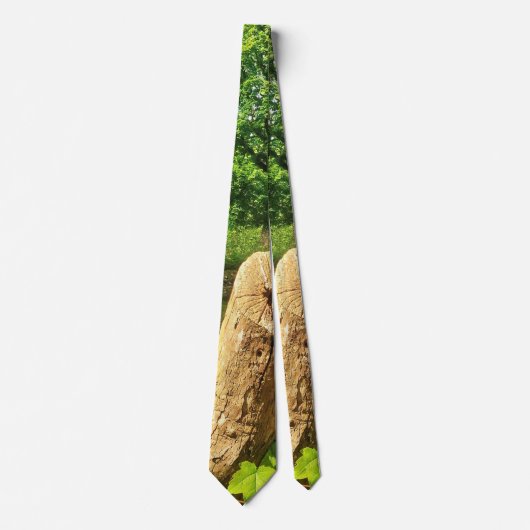 Boom Trunk Natuur Stropdas (Voorkant)