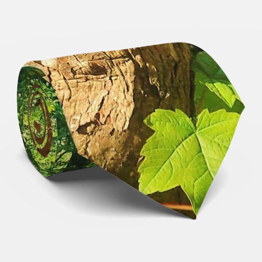 Boom Trunk Natuur Stropdas (Opgerold)