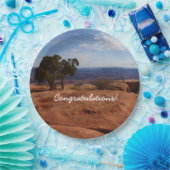 Boom uit de Rode Rakken in het Nationaal Park Cany Papieren Bordje (Feest)