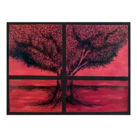 Boom uit het venster perfect poster (Voorkant)