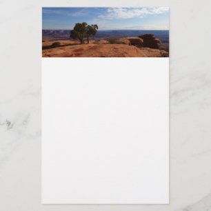Boom uit rode rotsen I in Canyonlands Briefpapier