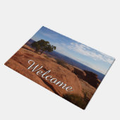 Boom uit rode rotsen I in Canyonlands Deurmat (Schuin)