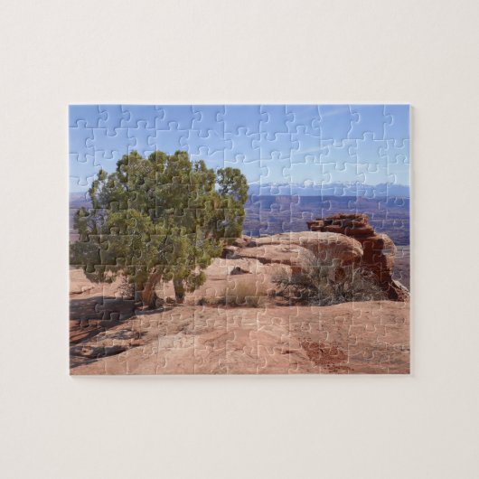 Boom uit rode rotsen II in Canyonlands Legpuzzel (Horizontaal)