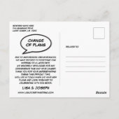 BOOM Uitgesteld Datumswijziging Stripboek Pop Art Briefkaart (Achterkant)