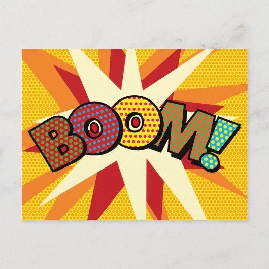 BOOM Uw Bubble Bubble voor berichteninterventie Aankondigingskaart (Voorkant)