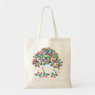 Boom van Autism Awareness Maand Life ASD Mannen vr Tote Bag